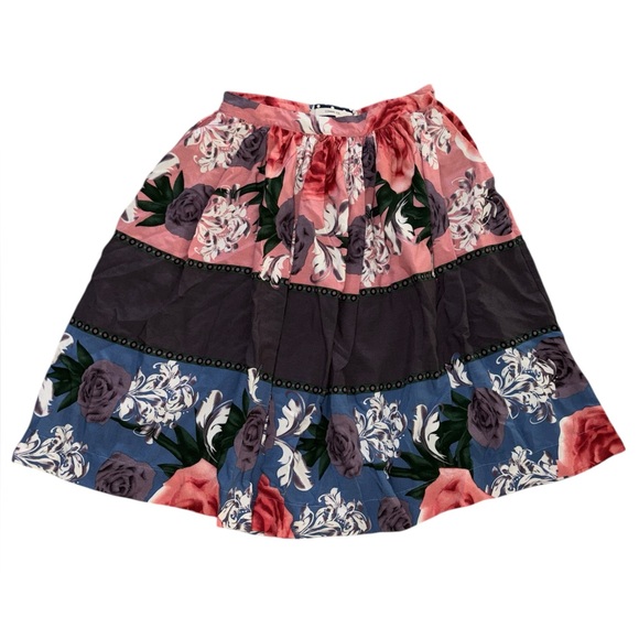 Anthropologie Dresses & Skirts - Anthropologie Comme Toi Lined Floral Skirt Size Small